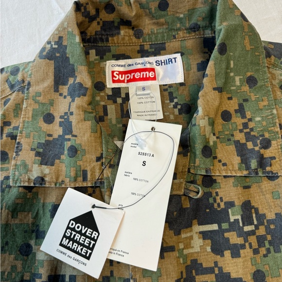 Supreme x Comme des Garcons Button Up Camo S/S 13 Size Small - Picture 4 of 6